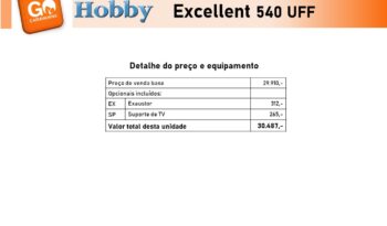 HOBBY, Excellent 540 UFF cheio