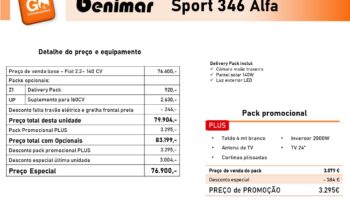 BENIMAR, Sport 346 ALFA cheio