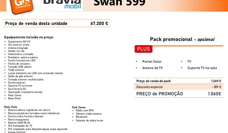 BRAVIA, Swan 599 cheio