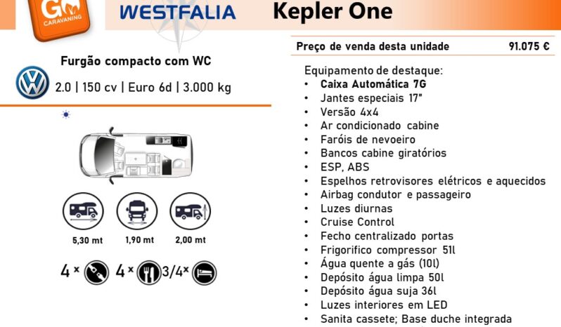 Westfalia, Kepler One 4×4 cheio
