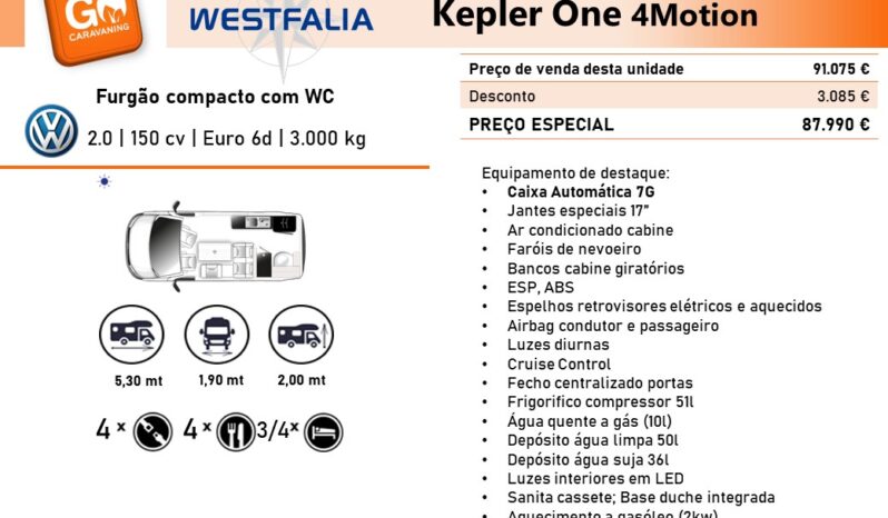 Westfalia, Kepler One 4Motion cheio
