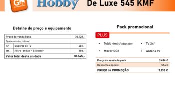 HOBBY, De Luxe 545 KMF cheio