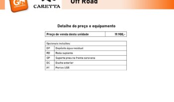 CARETTA, Off Road cheio