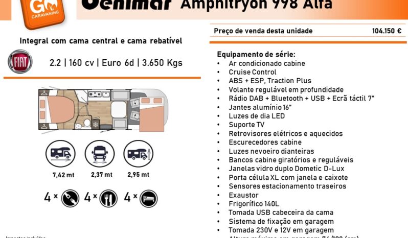 BENIMAR, Amphitryon 998 cheio