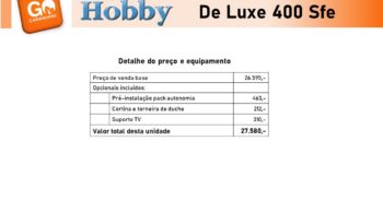 HOBBY, De Luxe 400 Sfe cheio