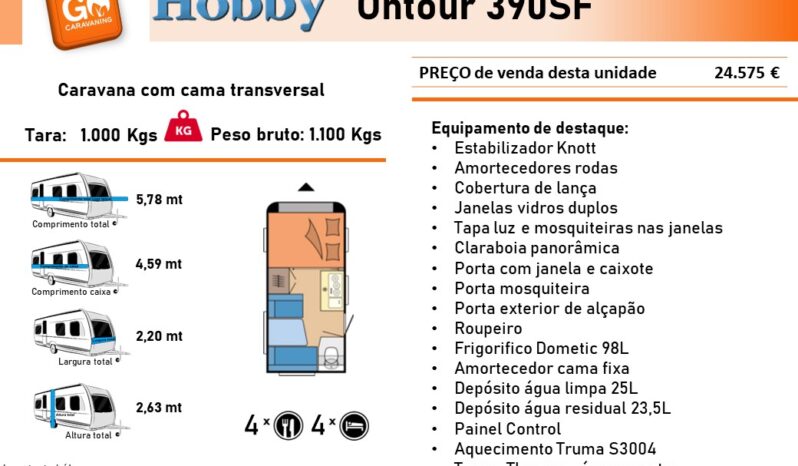 HOBBY, ONTOUR 390SF cheio