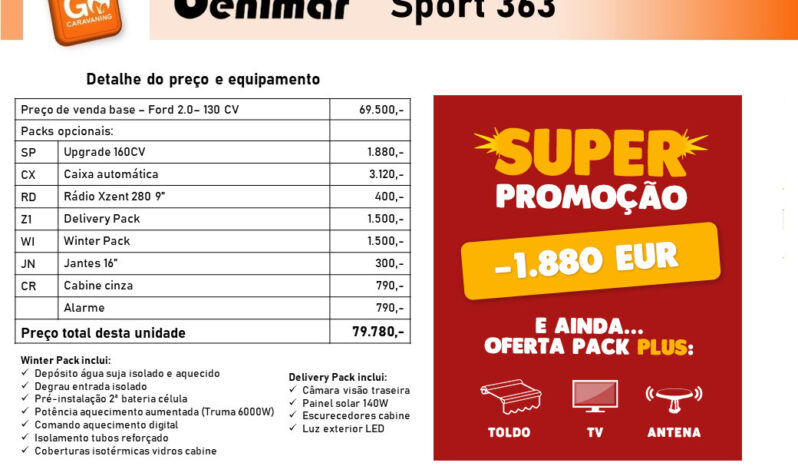 BENIMAR, Sport 363 cheio