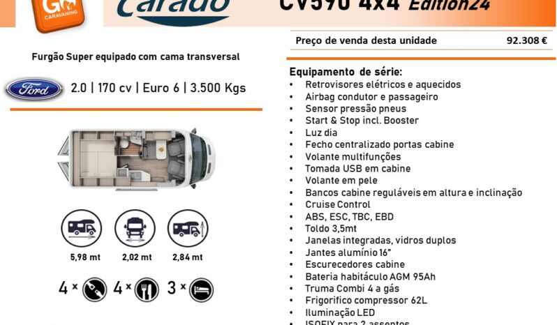 CARADO, CV590 4×4 cheio