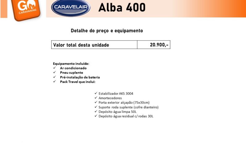 CARAVELAIR, ALBA 400 cheio