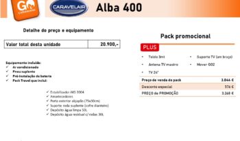 CARAVELAIR, ALBA 400 cheio