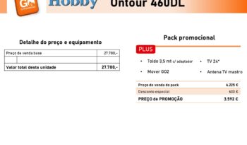 HOBBY, ONTOUR 460 DL cheio