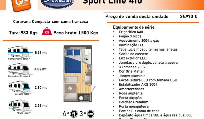 CARAVELAIR, SportLine 410 cheio