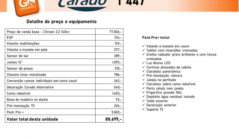 CARADO, T447 cheio