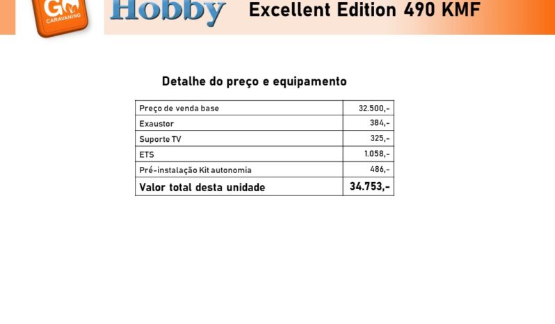HOBBY, Excellent Edition 490 KMF cheio