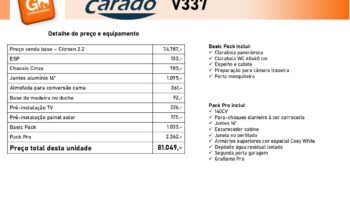CARADO, V 337 cheio