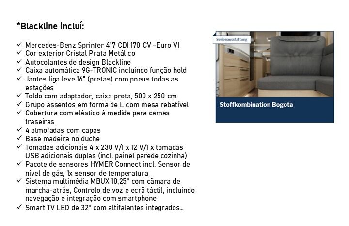 HYMER, BMC-i 680 Blackline cheio