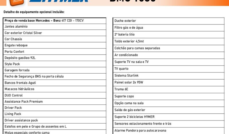 HYMER, BMC-T 680 cheio