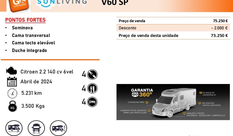 SUNLIVING, V60SP Tent Top cheio
