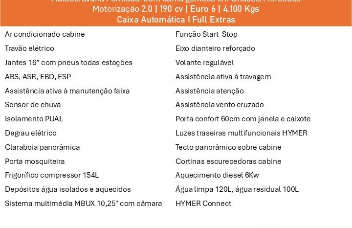 HYMER, MLT 580 cheio